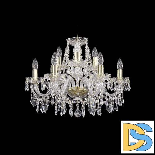 Подвесная люстра Bohemia Ivele Crystal 1403/6+3/195 G