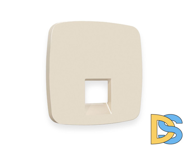 Лицевая панель для компьютерной/телефонной розетки RJ-45/RJ-11 Ambrella Volt Omega OP3320