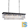 Подвесная люстра Delight Collection 1920s Odeon KR0387P-10C/P black/clear