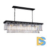 Подвесная люстра Delight Collection 1920s Odeon KR0387P-10C/P black/clear