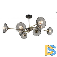 Люстра на штанге IMEX MD.5700-8-S-AB+BK