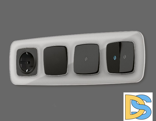 Лицевая панель для выключателя одноклавишного Ambrella Volt Omega OP8010