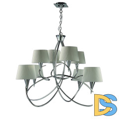 Подвесная люстра Mantra Mara Chrome - White 1654