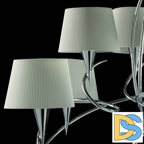 Подвесная люстра Mantra Mara Chrome - White 1654