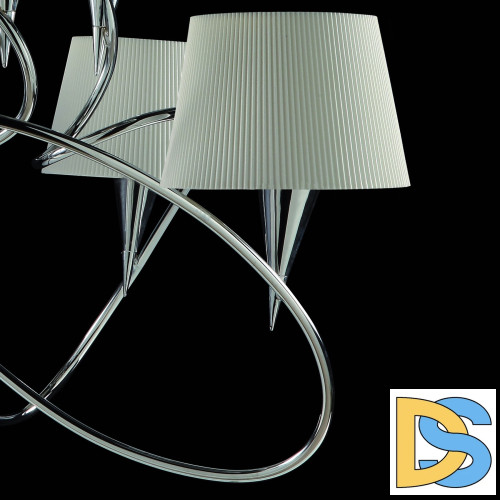 Подвесная люстра Mantra Mara Chrome - White 1654