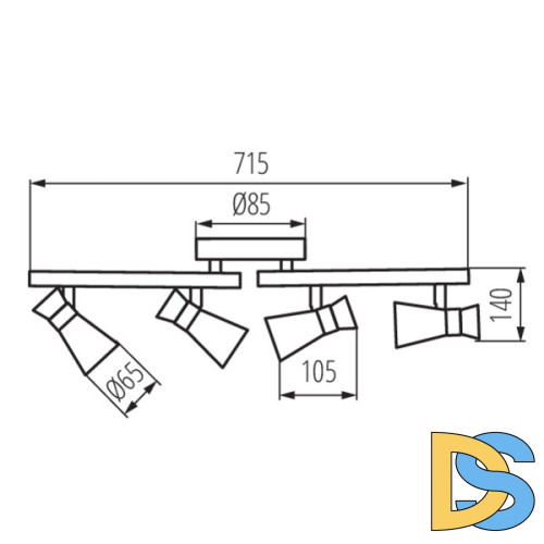 Спот Kanlux Mileno EL-4I ASR-AN 29119