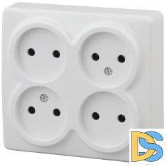 Розетка 4х2P Эра 11-2210-01 Б0020706