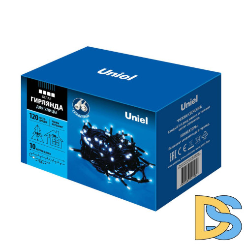 Уличная светодиодная гирлянда (UL-00003944) Uniel  белый ULD-S1000-120/TBK White IP67