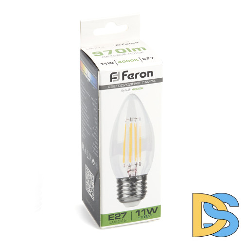 Лампа светодиодная Feron LB-713 Свеча E27 11W 4000K 38273