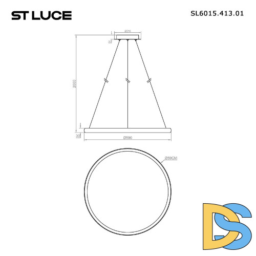 Подвесной светильник ST Luce Satellite SL6015.413.01