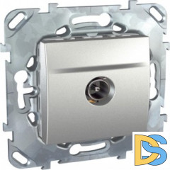 Розетка телевизионная оконечная ТV, Алюминий, серия UNICA TOP/CLASS, Schneider Electric