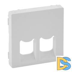 Лицевая панель Legrand Valena Life розетки телефонной RJ-11/Ethernet RJ-45 белая 755420