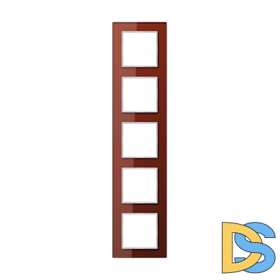 Рамка пятиместная Jung AC585GLRT
