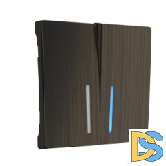 Набор клавиш для выключателя двухклавишного с подсветкой (бронзовый) W1129112