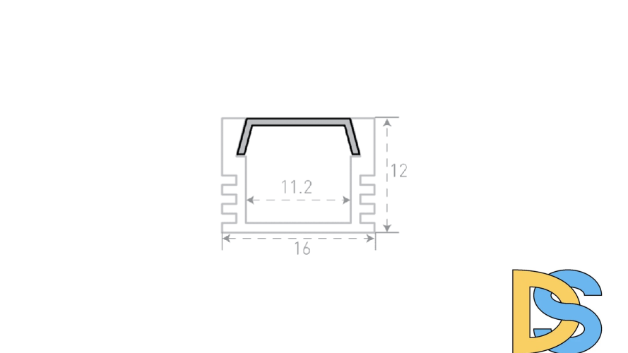 Профиль алюминиевый (комплект) SWG Standard SF-1612-3MT 00-00031954