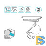 Трековый светодиодный светильник Gauss Track Light Led TR074