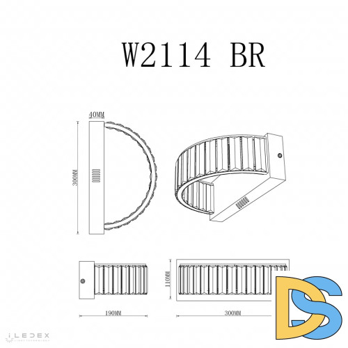 Настенный светильник iLedex Woodstock W2114 BR