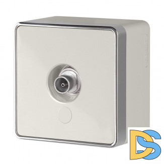 ТВ розетка Веркель оконечная Gallant (слоновая кость) WL15-21-01