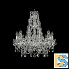 Подвесная люстра Bohemia Ivele Crystal 1411/12/195/XL-65 Ni