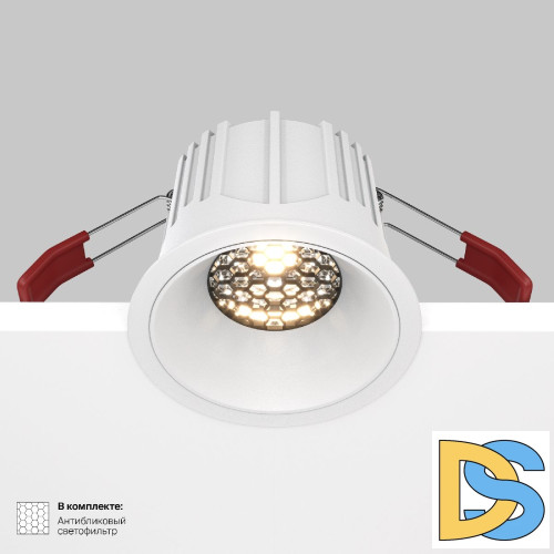 Встраиваемый светильник Maytoni Technical Alfa LED DL043-01-15W4K-RD-W