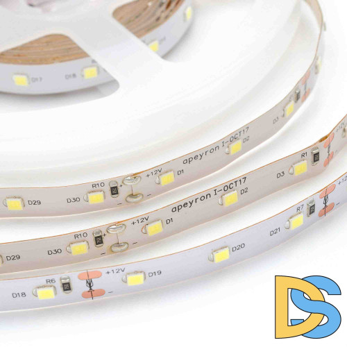 Светодиодная лента Apeyron 12В СТ 8Вт/м smd2835 60д/м IP20 800Лм/м 4000К 00-130