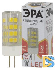 Лампа светодиодная Эра G4 3,5W 2700K LED JC-3,5W-220V-CER-827-G4 Б0027855