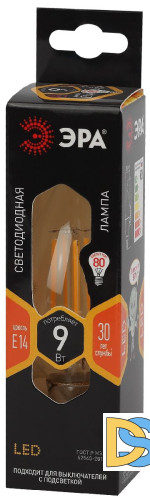 Лампа светодиодная Эра E14 9W 2700K F-LED BXS-9W-827-E14 Б0047003