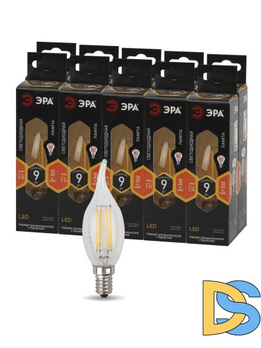 Лампа светодиодная Эра E14 9W 2700K F-LED BXS-9W-827-E14 Б0047003