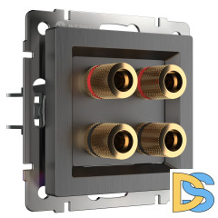 Акустическая розетка Werkel (графит рифленый) W1185004