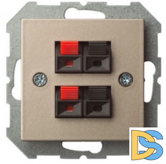 Розетка аудио Epsilon 2-ая шампань