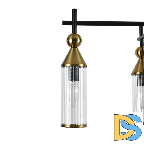 Люстра на штанге Indigo Torazzo 13037/5R Black V000527