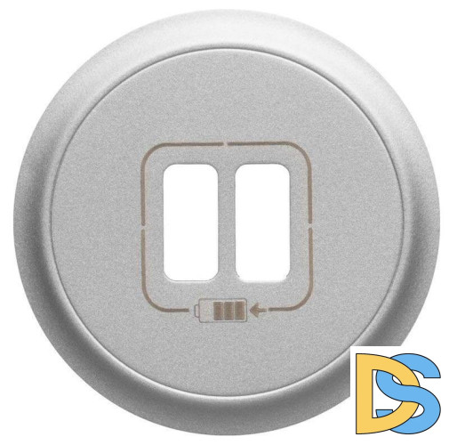 Лицевая панель Legrand Celiane розетки 2хUSB титан 068556