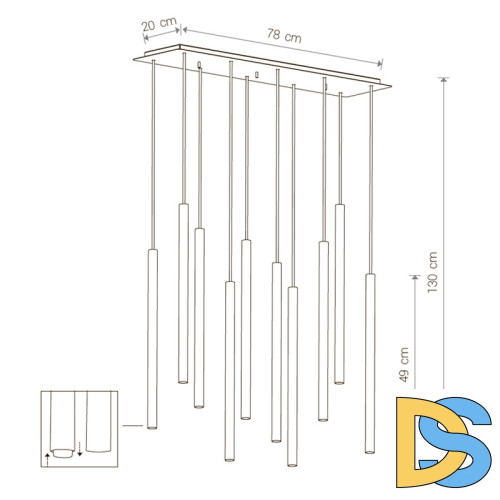Подвесная люстра Nowodvorski Laser 8923