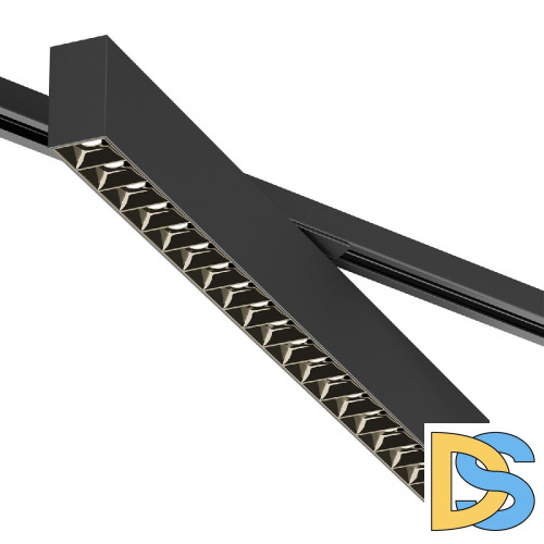 Трековый однофазный светильник Denkirs Edder DK6634-BK