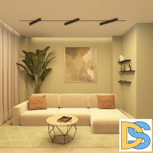 Трековый однофазный светильник Denkirs Edder DK6634-BK