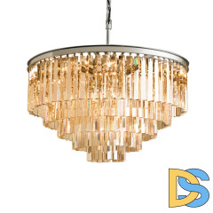 Подвесная люстра Delight Collection 1920s Odeon KR0387P-10A chrome/amber