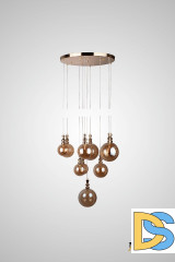 Каскадная люстра AM Group AM354-10 AMBER