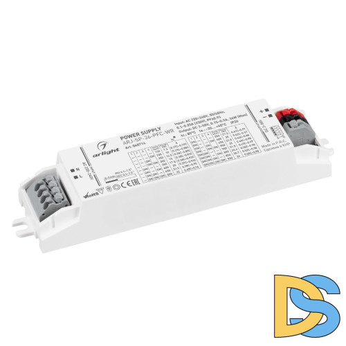 Блок питания Arlight ARJ-SP-36-PFC-WR (36W, 3-50V, 0.15-0.9A) 048714