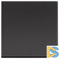 Переключатель 10А черный 2 модуля Btichino Classia