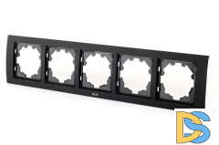 Рамка пятиместная ELBI Zena Platin 500-073700-250