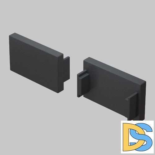 Заглушка для встраиваемого шинопровода (2 шт.) Maytoni Basity TRA172EC-12B