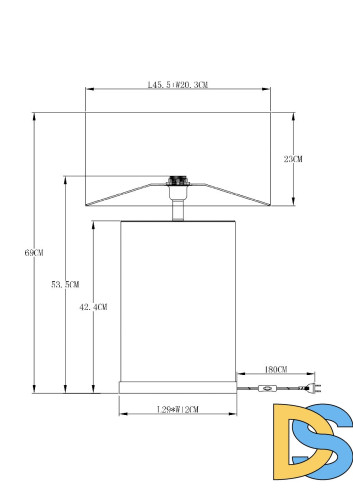 Настольная лампа Arte Lamp Zulu A5058LT-1PB