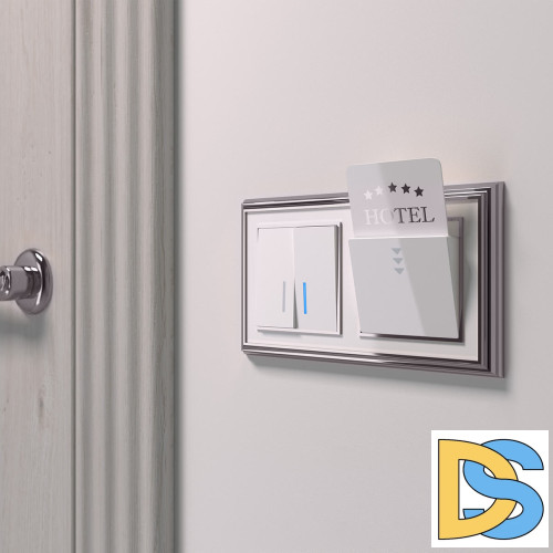 Выключатель двухклавишный с подсветкой Werkel белый W1120101 4690389155208