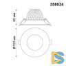 Встраиваемый светодиодный светильник Novotech Glok 358024