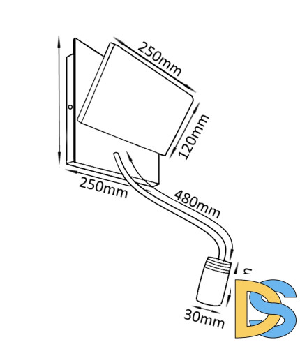 Бра Crystal Lux CLT 226W250USB BL
