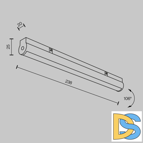 Трековый магнитный светильник Maytoni Basis Rot TR183-1-12WTW-B