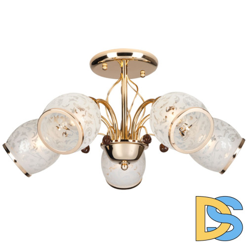 Люстра на штанге Eurosvet 30026/5 золото 00000073715