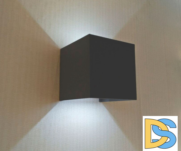 Уличный настенный светодиодный светильник Kink Light Куб 08585,16(4000K)