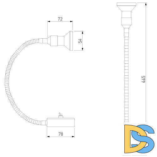 Подсветка для картин Elektrostandard Plica 1215 MR16 сатинированный никель/хром 4690389012099