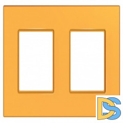 Рамка 2-ая (двойная), Оранж, серия Unica Quadro, Schneider Electric